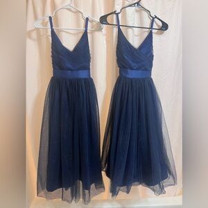 Navy Tulle little girls dresses